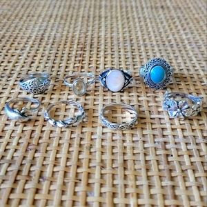 Sterling silver ring bundle all sizes